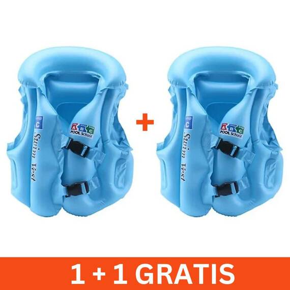 Vesta gonflabila inot pentru copii, marimea M, vinil, 1+1 gratis - - Roveli