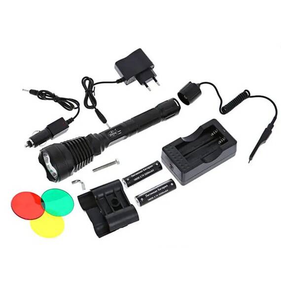 Lanterna LED de vanatoare, BL Q2800, 10W, accesorii incluse - 2- Roveli