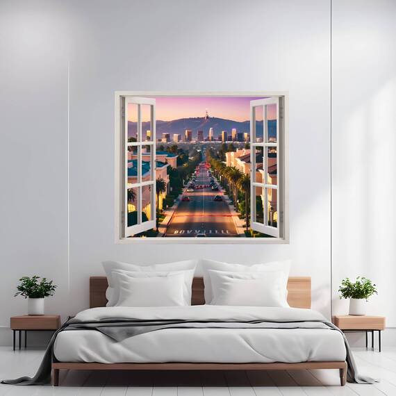 Folie imprimata color pentru decor perete locuinta, dimensiune 125 x 110cm, model: VIEW TO HAVEN 16 - - Roveli