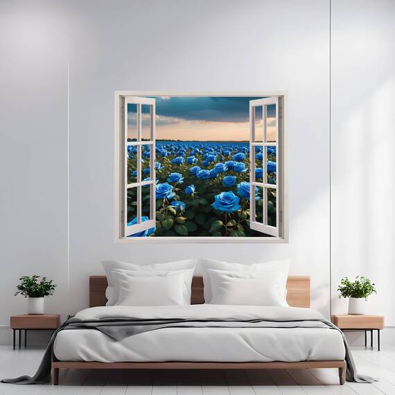 Folie imprimata color pentru decor perete locuinta, dimensiune 125 x 110cm, model: VIEW TO HAVEN 29 - - Roveli