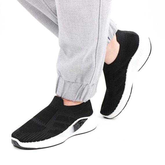​Espadrile de dama, comode si usoare W-102-BLACK, Culoare (12): Alb, Negru, Marime (12): 38** - - Roveli
