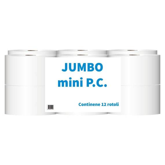 ​Hartie igienica Paperblue Jumbo super mini, 150 m, 2 straturi, 12 role - - Roveli