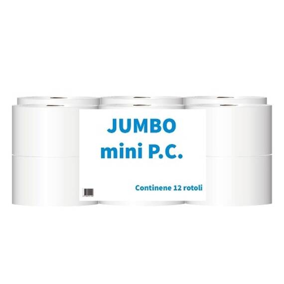 ​Hartie igienica Paperblue Jumbo super mini, 120 m, 2 straturi, 12 role - - Roveli