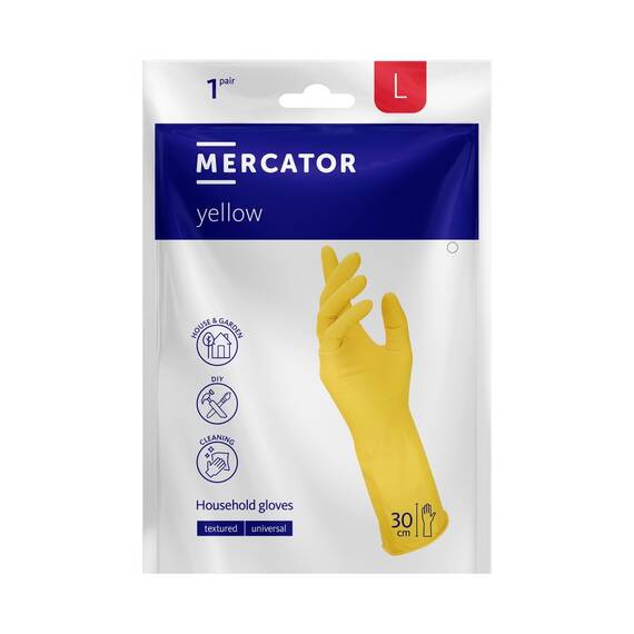 ​Manusi menaj MERCATOR yellow, Marime (288): L - - Roveli