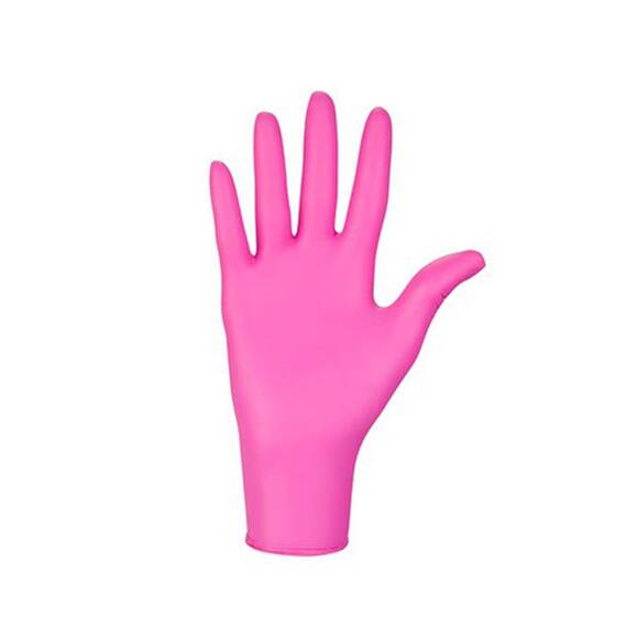 ​  Manusi medicale Nitrylex magenta Mercator fara pudra cu protectie pentru bacterii, fungi si virusuri, Marime (288): XS - 2- Roveli
