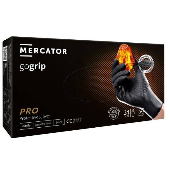 Manusi premium pentru profesionisti, MERCATOR gogrip black, Marime (288): L - - Roveli