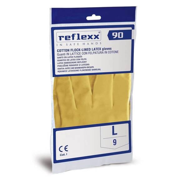Manusi reutilizabile din cauciuc Reflexx R90, Marime (288): S - 5- Roveli