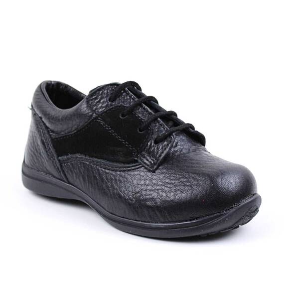 Pantofi casual, de copii , din piele naturala 2635-NEGRU, Culoare (12): Negru, Marime (12): 27 - - Roveli