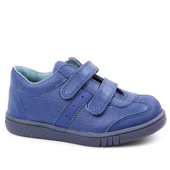 Pantofi sport , pentru copii , din piele naturala , cu talapa cusuta 3229-ALBASTRU, Culoare (12): Albastru, Marime (12): 27 - - Roveli