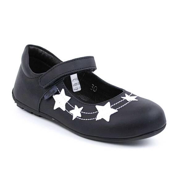 Pantofi usori , de copii , decorati cu stelute , cu talpa din cauciuc   3222-NEGRU/ALB, Culoare (12): Negru, Marime (12): 35 - - Roveli