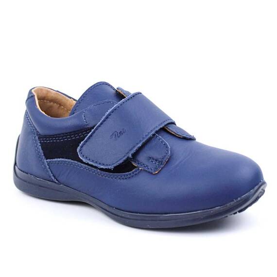 Pantofi unisex , pentru copii , din piele naturala 3052-BLEUMARIN, Culoare (12): Bleumarin, Marime (12): 30 - - Roveli