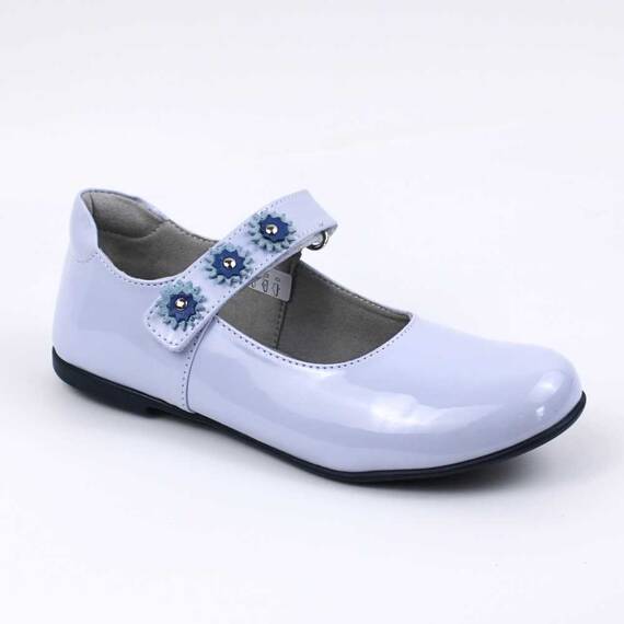Pantofi usori , de copii , cu bareta decorata 1527-BLEU, Culoare (12): Bleu, Marime (12): 33 - - Roveli