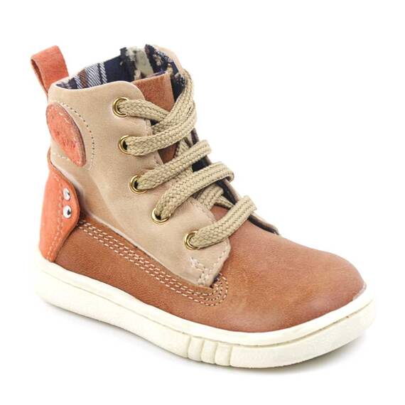 Ghete inalte pentru copii , PRIMII PASI ,  din piele naturala 3144-BEJ/BEJ, Culoare (12): Bej, Maro, Portocaliu, Marime (12): 20 - - Roveli
