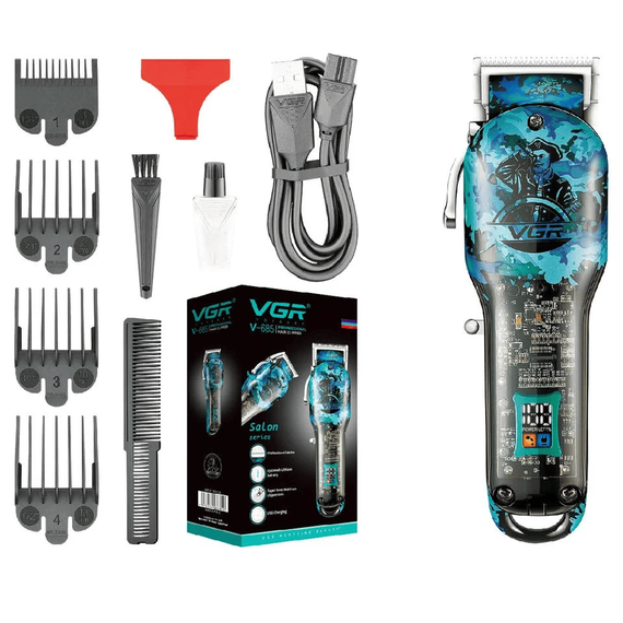 Aparat de tuns profesional V685, 5W, accesorii incluse, lame inox - - Roveli