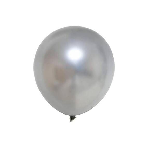 Set 50 baloane petrecere argintii, metalizate, 25cm, 1+1 gratis - 3- Roveli