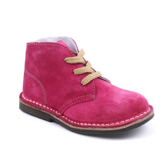 Ghete usoare , pentru copii , din piele naturala , cu talpa cusuta 445-FUXIA, Culoare (12): Fucsia, Marime (12): 28 - - Roveli