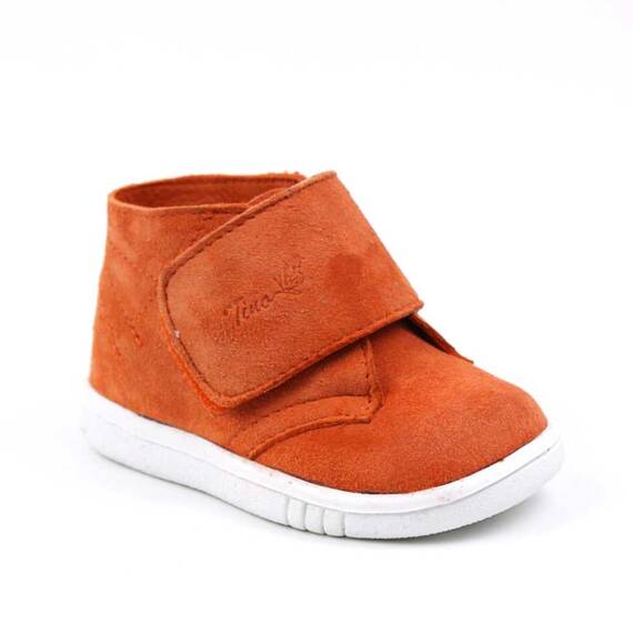Ghete usoare , pentru copii , din piele naturala intoarsa , PRIMII PASI 3200-PORTOCALIU, Culoare (12): Portocaliu, Marime (12): 22 - - Roveli