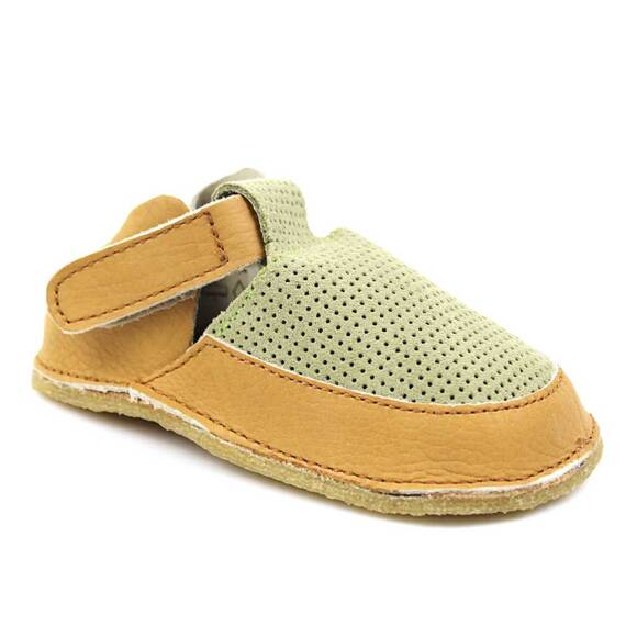 Botosei din piele naturala , pentru bebelusi 3268-BEJ/OLIV, Culoare (12): Bej, Olive, Marime (12): 20 - - Roveli