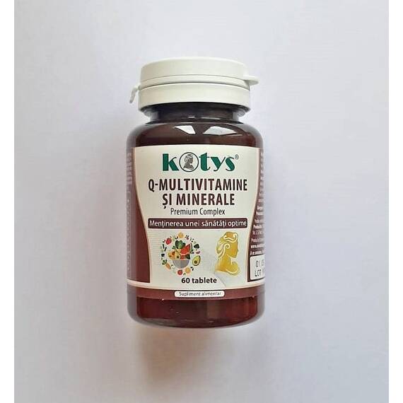 Q Multivitamine si Minerale Premium Complex 60 tablete Kotys - - Roveli