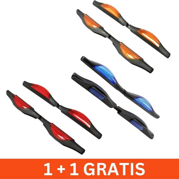 Set 2 x protectie auto usi, reflectorizanta, 3 modele, 1+1 gratis - - Roveli