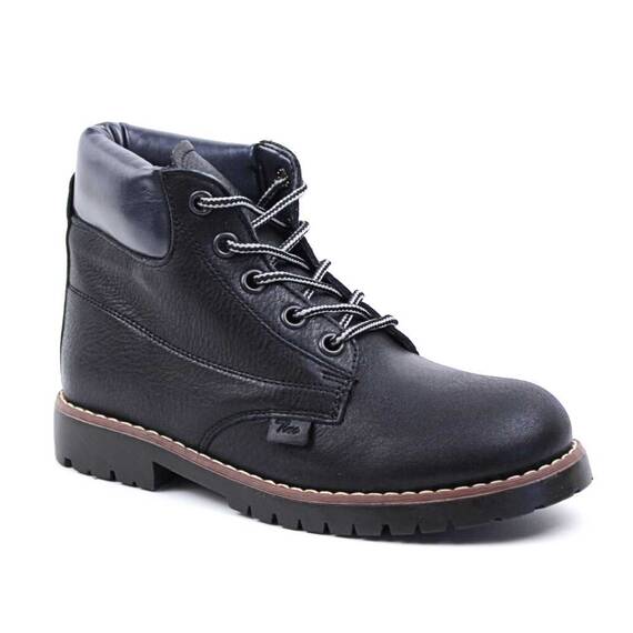 ​Bocanci captusiti , de dama , din piele naturala 2348-NEGRU, Culoare (12): Negru, Marime (12): 38** - - Roveli