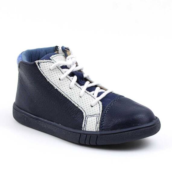 Ghete sport pentru copii , captusite , din piele naturala 3197-BLEUMARIN/S, Culoare (12): Bleumarin, Marime (12): 32 - - Roveli