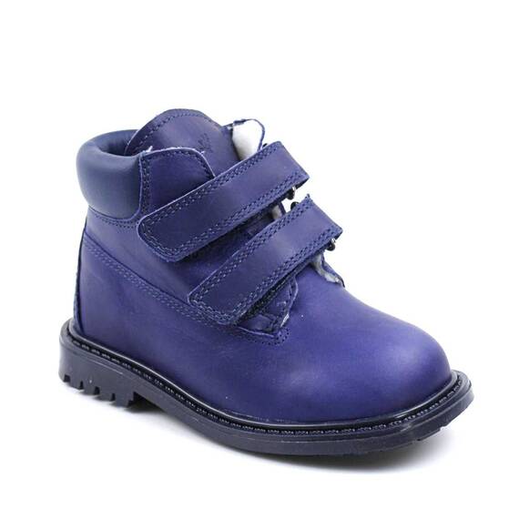 Ghete  pentru copii , imblanite , din piele naturala 1379-BLEUMARIN, Culoare (12): Bleumarin, Marime (12): 26 - - Roveli