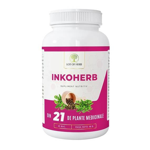 Inkoherb pentru incontinenta urinara 45 capsule Lot of Herb - - Roveli