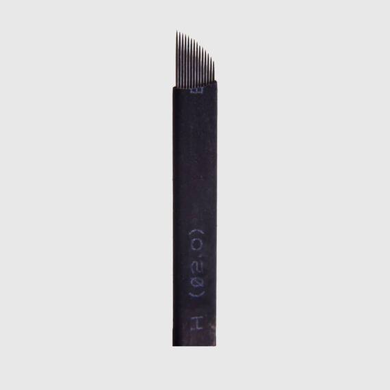 Ac Microblading, BioMaser, 18p SuperBlack, 0.18mm - - Roveli