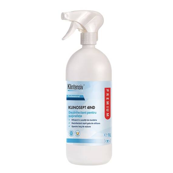 Dezinfectant Profesional Suprafete Industria Alimentara Klinosept 4IND, 1 L - - Roveli