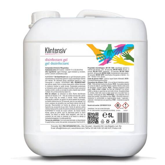 Gel dezinfectant de maini KLINTENSIV 5 L - - Roveli