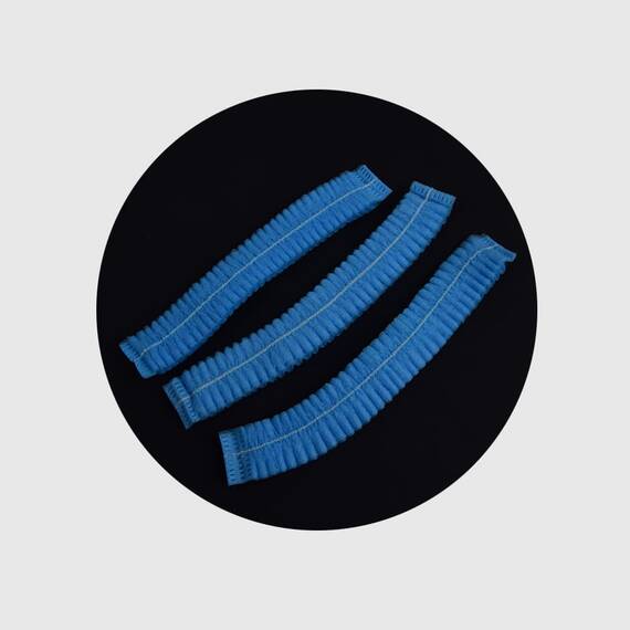 Boneta de unica folosinta pentru cosmetica - 100 Bucati, Albastru - - Roveli