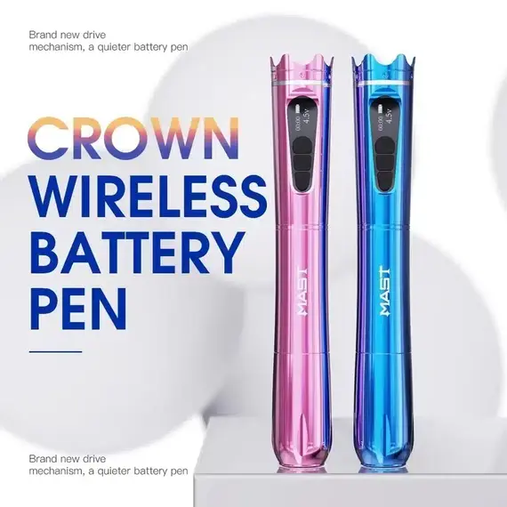 Aparat digital micropigmentare Mast Crown cu acumulator - Black - - Roveli