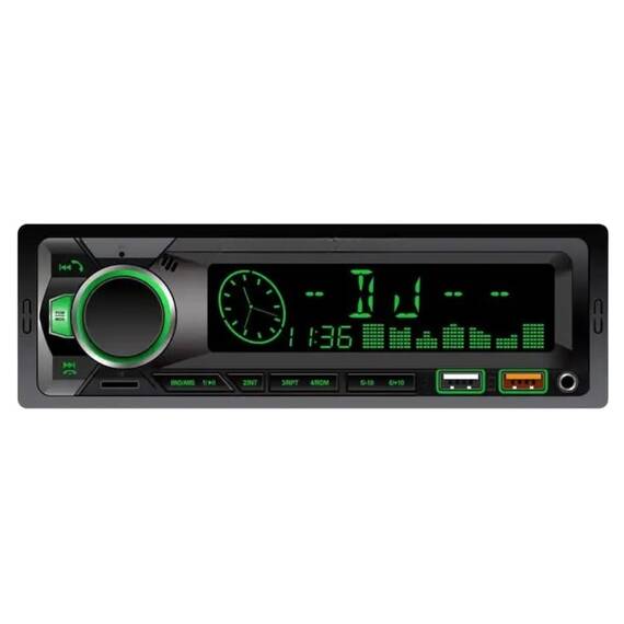 Radio MP3 player auto 8289, BT/USB/AUX/FM, 4x60W, 1DIN, LCD, 12V - 2- Roveli