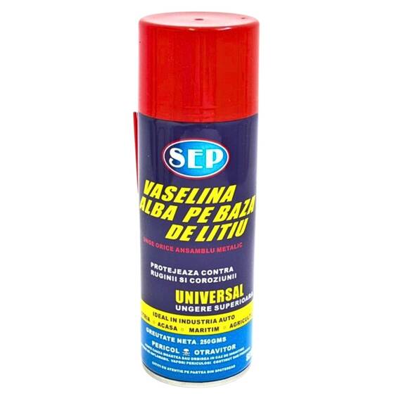 Vaselina alba pe baza de litiu, spray, 400ml, 1+1 gratis - 6- Roveli