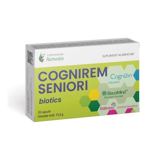 Cognirem Seniori Biotics 30 capsule Laboratoarele Remedia - - Roveli
