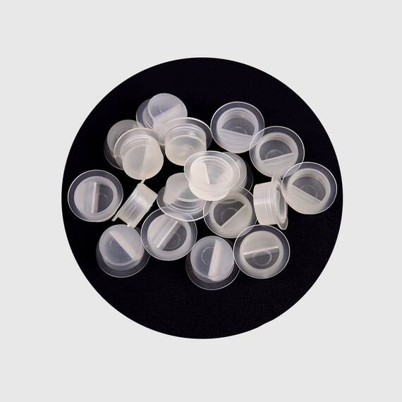 Capacele pigment din silicon pentru microblading (100buc) - - Roveli