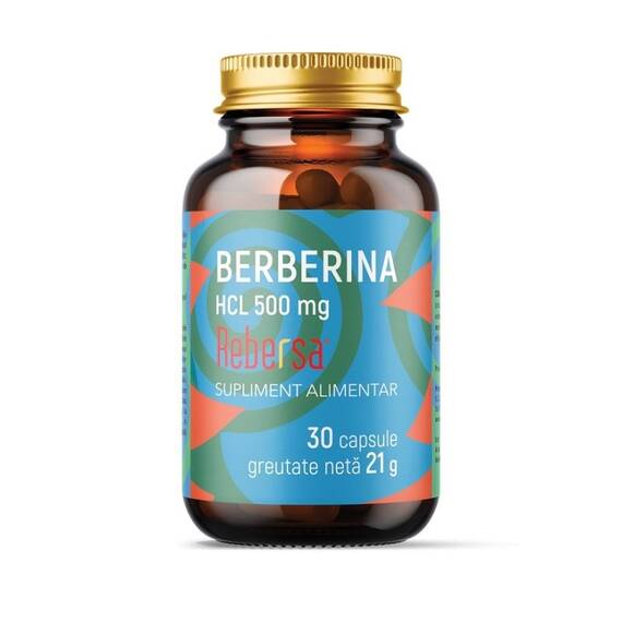 Berberina HCL 500 mg 30 capsule Laboratoarele Remedia - - Roveli