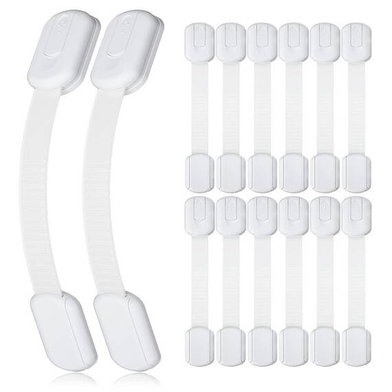 Sistem siguranta copii SIPO, blocator sertare, usa cuptor, frigider, congelator, dulap, previne deschiderea accidentala, adeziv puternic 3M, fara urme - 10- Roveli