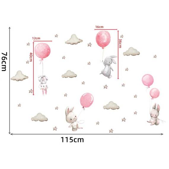 Sticker Decorativ Pentru Copii, Autoadeziv, 53x88 cm - 7- Roveli