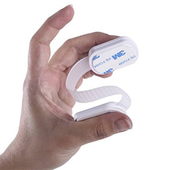 Sistem siguranta copii SIPO, blocator sertare, usa cuptor, frigider, congelator, dulap, previne deschiderea accidentala, adeziv puternic 3M, fara urme - 14- Roveli