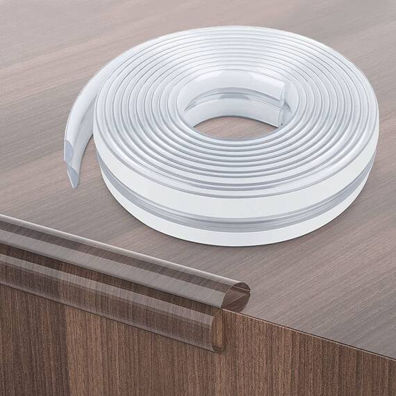 Banda protectie pentru muchii si margini cu adeziv, transparent, SIPO Baby Safety, 3 metri - 3- Roveli