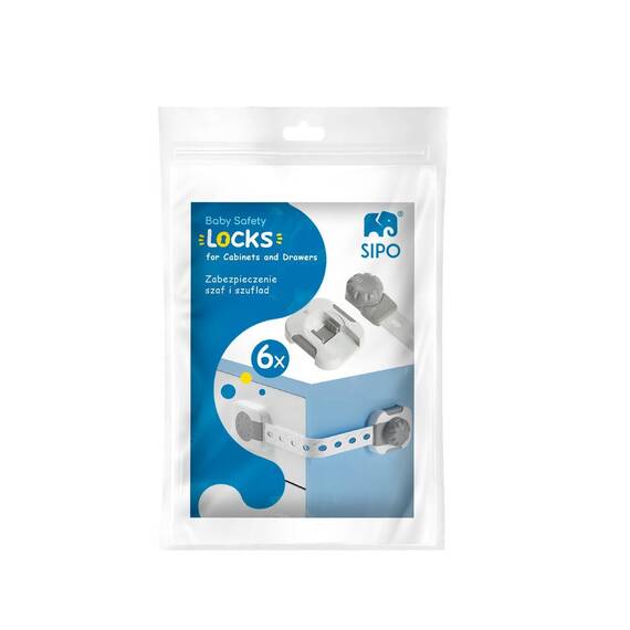 Sistem siguranta copii SIPO, blocator sertare, usa cuptor, frigider, congelator, dulap, previne deschiderea accidentala, adeziv puternic 3M, fara urme - 18- Roveli