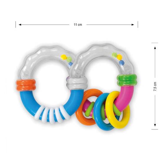 Jucarie zornaitoare Shaped 8 Rattle - 3- Roveli