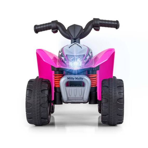 ATV electric pentru copii licenta Honda 18-36 Luni cu sunete si lumini Pink - 3- Roveli