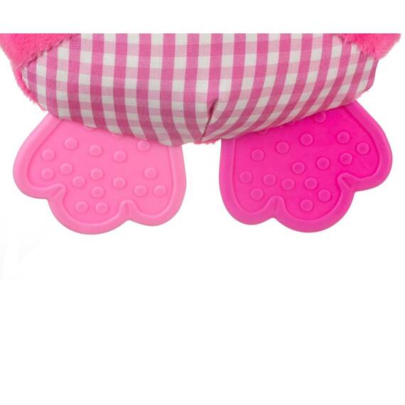 Jucarie din plus pentru agatat, fosnaie si vibreaza, Cutie Owl Pink - 5- Roveli