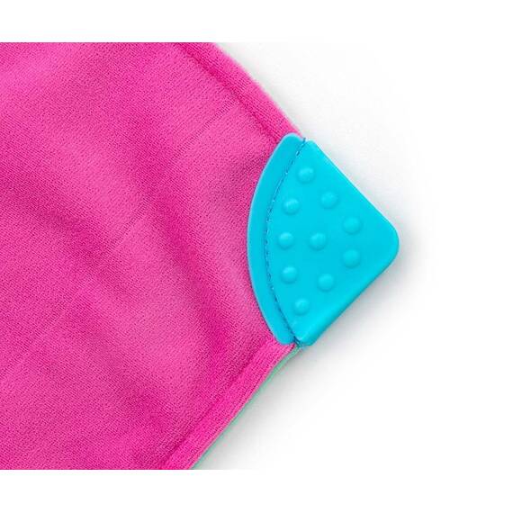 Jucarie din plus, fosnaitoare si functie dentitie, Blanky Pink - 6- Roveli