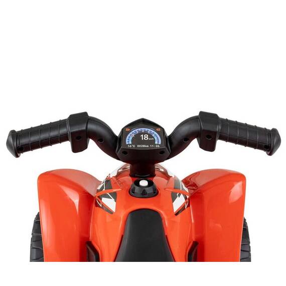 ATV electric pentru copii licenta Honda 18-36 Luni cu sunete si lumini, Red - 9- Roveli
