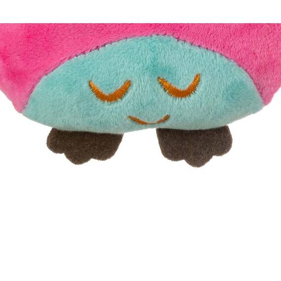 Jucarie din plus pentru agatat, cu clopotel, Happy Owl Pink - 6- Roveli
