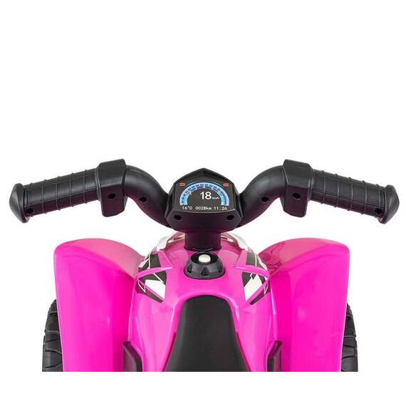 ATV electric pentru copii licenta Honda 18-36 Luni cu sunete si lumini Pink - 5- Roveli